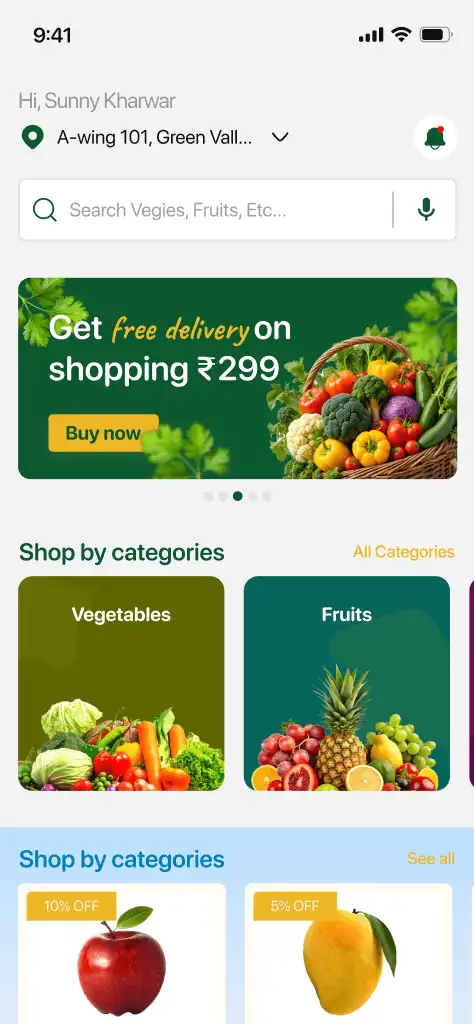 Virar Veggies order tracking